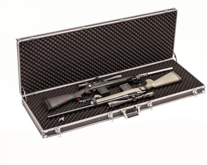 Hard Metal Aluminum Rifle Case with Camouflage Fabric Surface Shockproof Foam