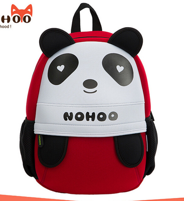 Eco Friendly Neoprene Panda Personalized Kids Backpack for Toddlers / Children