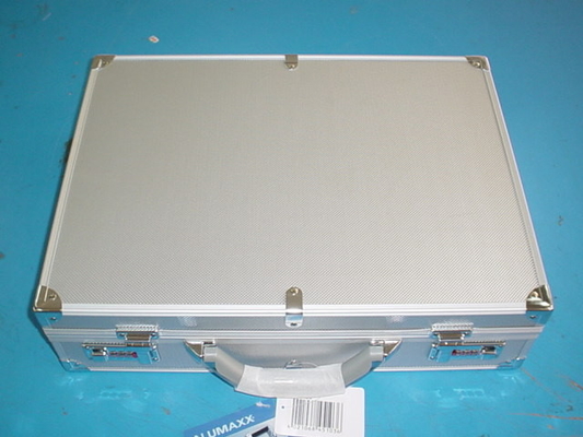 OEM Silver Grain Aluminium Laptop Briefcase for Notebook Document Classify