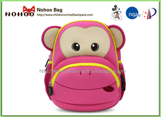 Comfortable Cool School Backpack For Boys Girls , 3D Cartoon Monkey