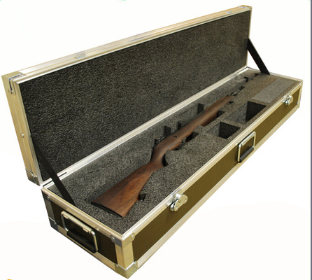 ABS Handle Waterproof Tool Storage Chest , Waviness Sponge Foam Lining Shot Gun Box