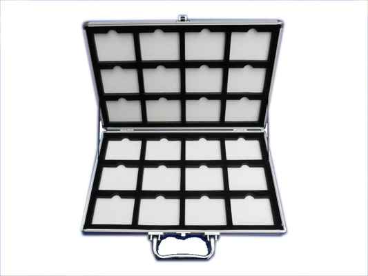 MDF Flocking Fabric Aluminium Storage Case with Polypropylene Plastic Soft Foam
