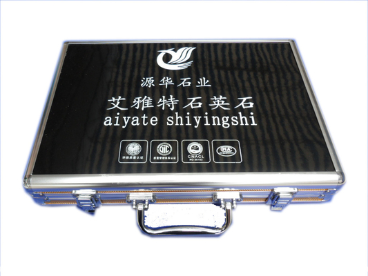Customized Stone Sample Aluminium Show Cases with Cutting Foam EVA Logo Printing