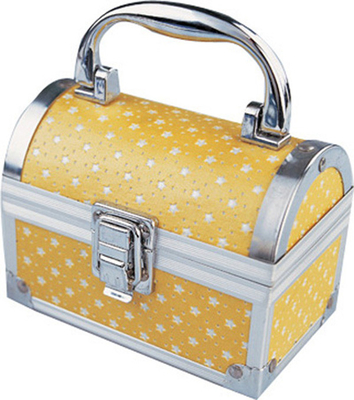 Portable Pink Professional Cosmetic Case Customize Velvet Lining